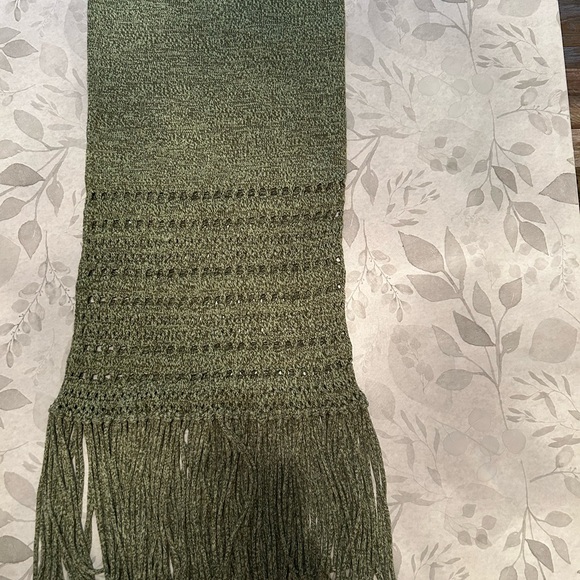 Amanda Uprichard Olive Knit Scarf - Picture 1 of 2